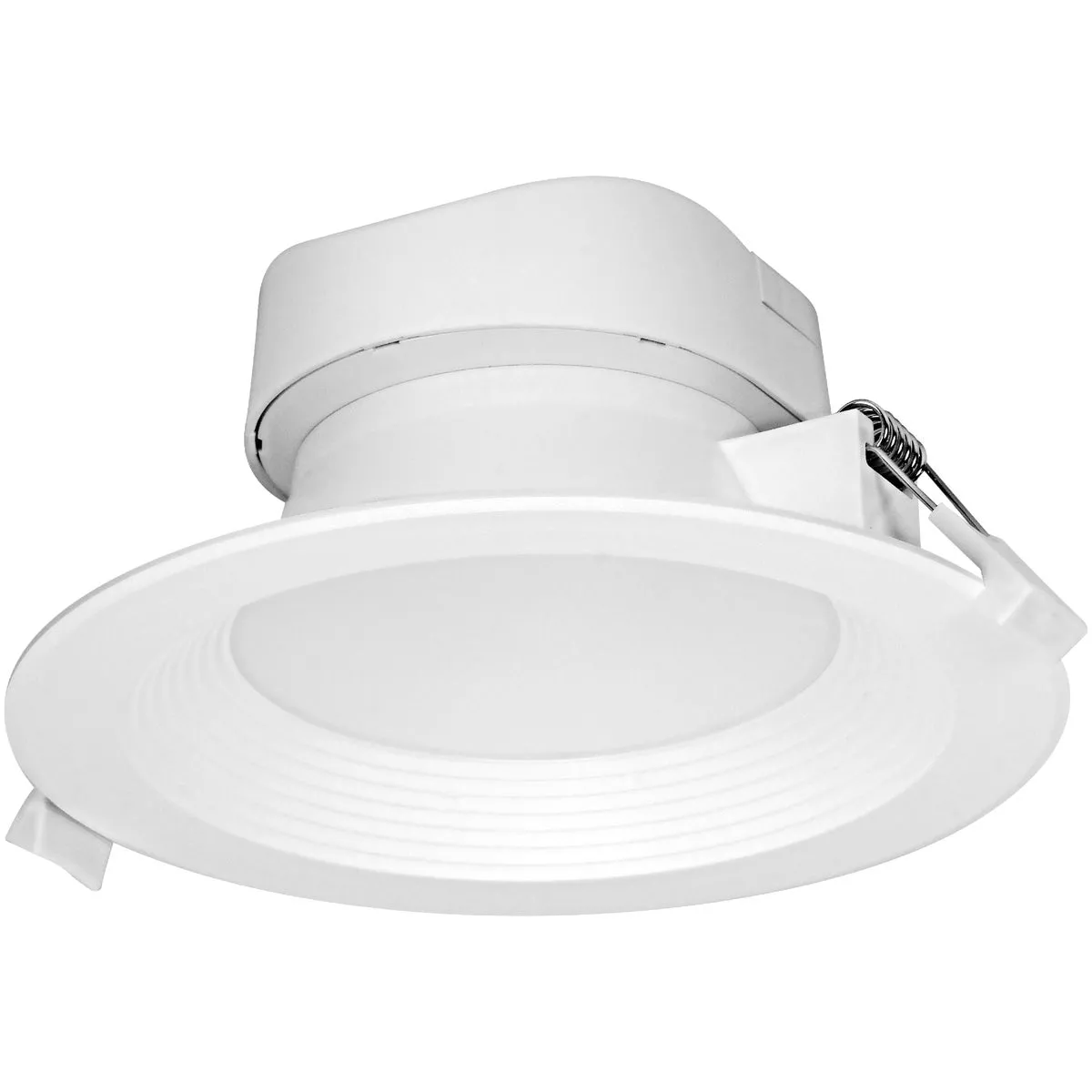 White 6-inch LED downlight with direct mount design for efficient lighting in Electrical and Home Improvement collections under $50