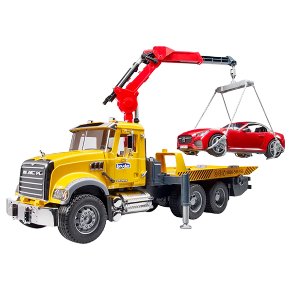 Bruder MACK Granite Tow-Truck w/ Roadster Toy Set – Hartville Hardware