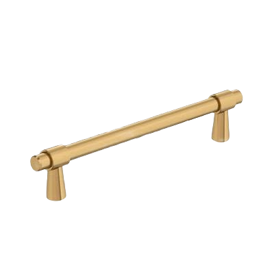 Champagne bronze cabinet pull with sleek mid-century modern design for hardware and home improvement projects under $50