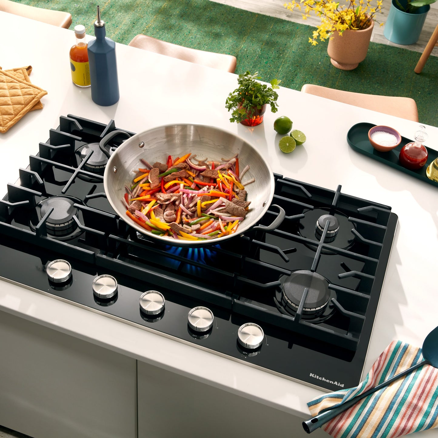 36" Gas-on-Glass Cooktop