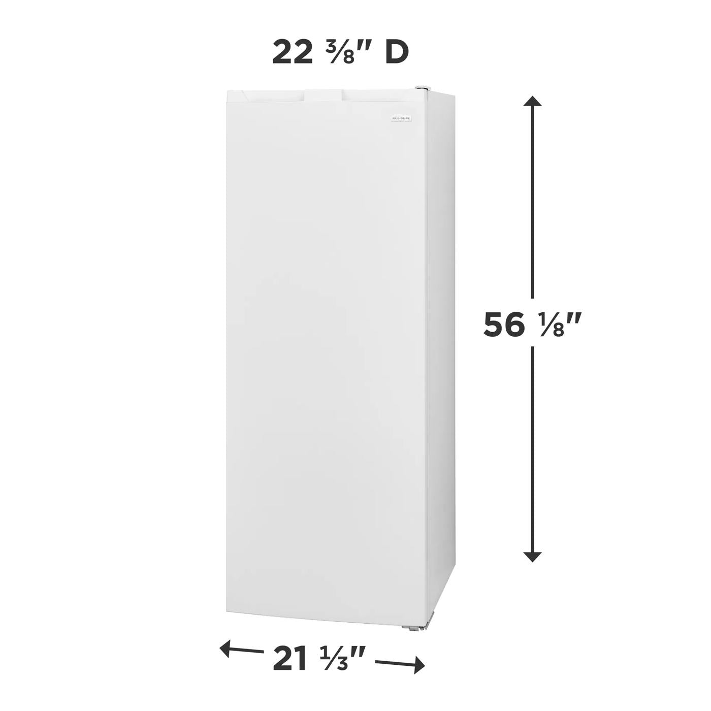 Tall white upright freezer with a smooth front door and compact footprint, part of Freezers & Ice Makers, Kitchen & Kitchenware, All Products, and Appliances collections.