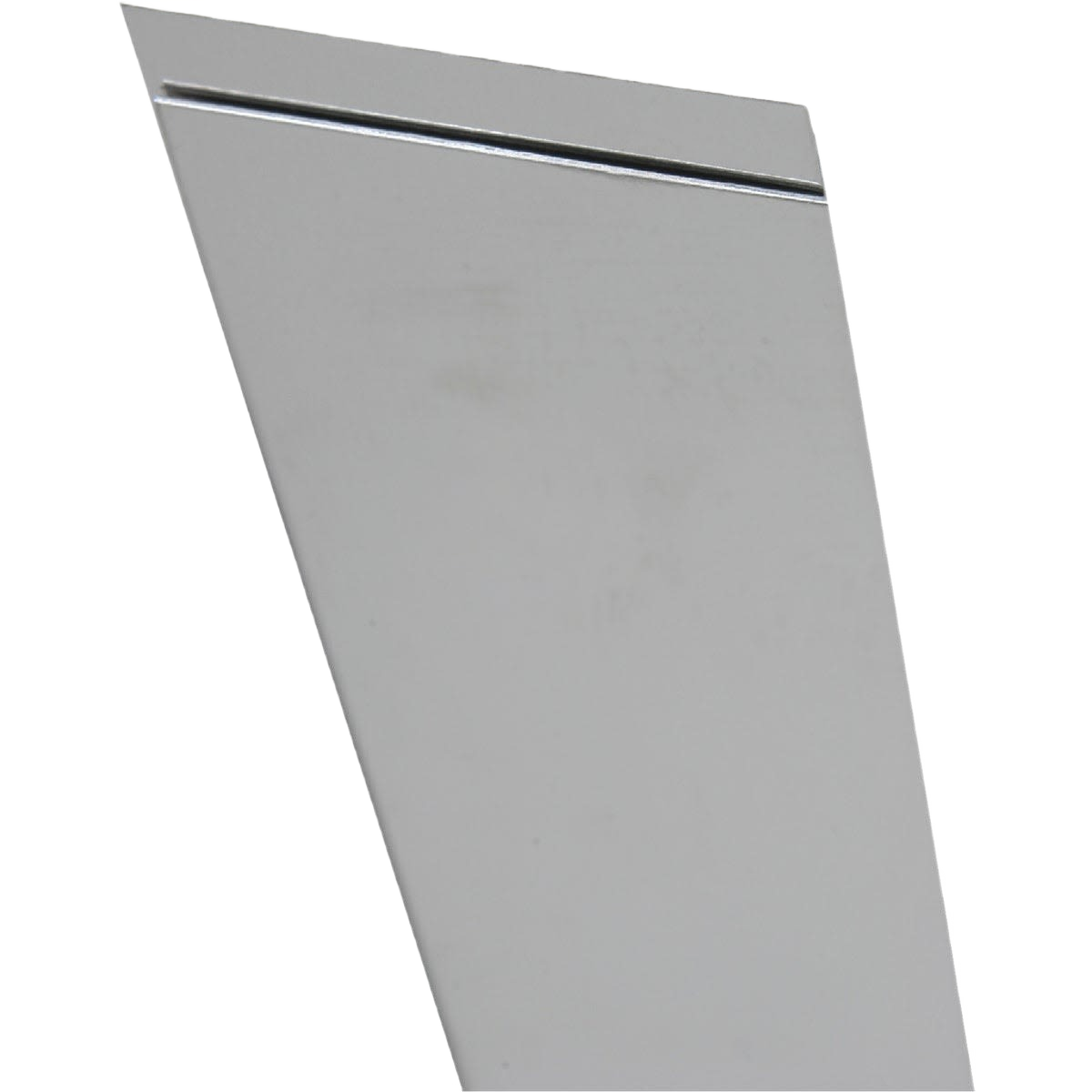 Thin aluminum sheet stock with smooth surface and straight edge for home improvement and crafting projects