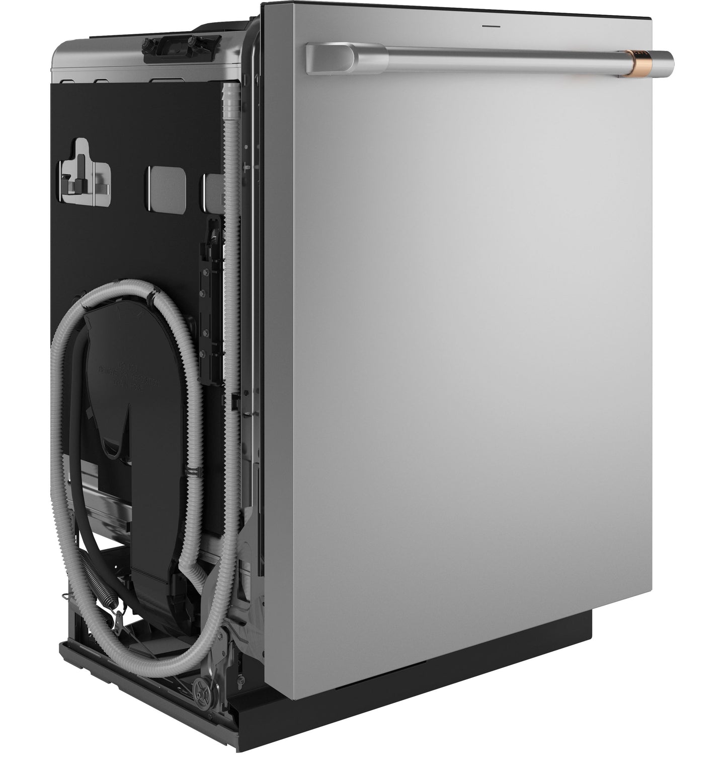 Stainless steel built-in dishwasher with custom fit design and sleek handle in Kitchen & Kitchenware and Appliances collections