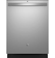 Stainless steel top control dishwasher with plastic interior and dry boost feature in kitchen appliances collection