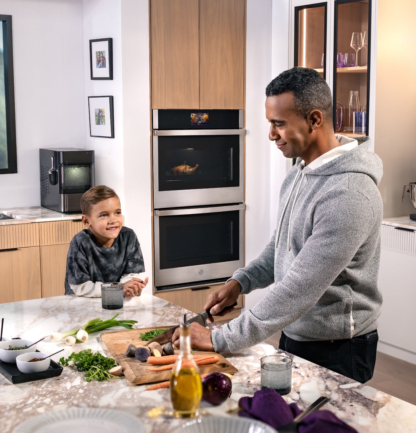 GE Profile™ 30" Smart Built-In Convection Double Wall Oven with In-Oven Camera and No Preheat Air Fry
