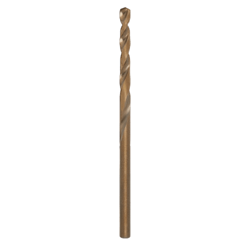 Single cobalt drill bit with round shank designed for durability in power tool accessories and drill bit collections