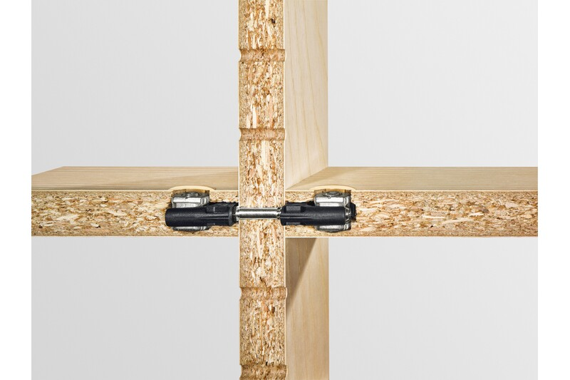 Festool center panel connectors joining wood panels for stable knock-down joinery in woodworking tool accessories collection