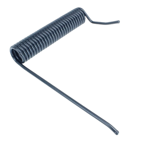 Blue steel torsion spring for chute ground use in John Deere parts and hardware collection under $50