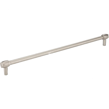Satin nickel cabinet pull with 305mm spacing, modern design for furniture hardware and home improvement projects