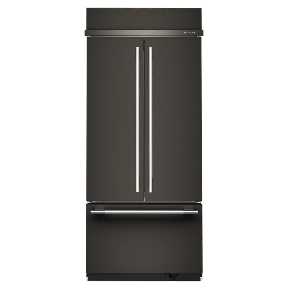 20.8 Cu. Ft. 36-Inch Built-In French Door with Signature Platinum Interior in Black Ore