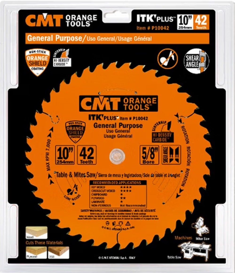 CMT Orange Tools 7-1/4" 40T Itk-Plus® Finish Saw Blade