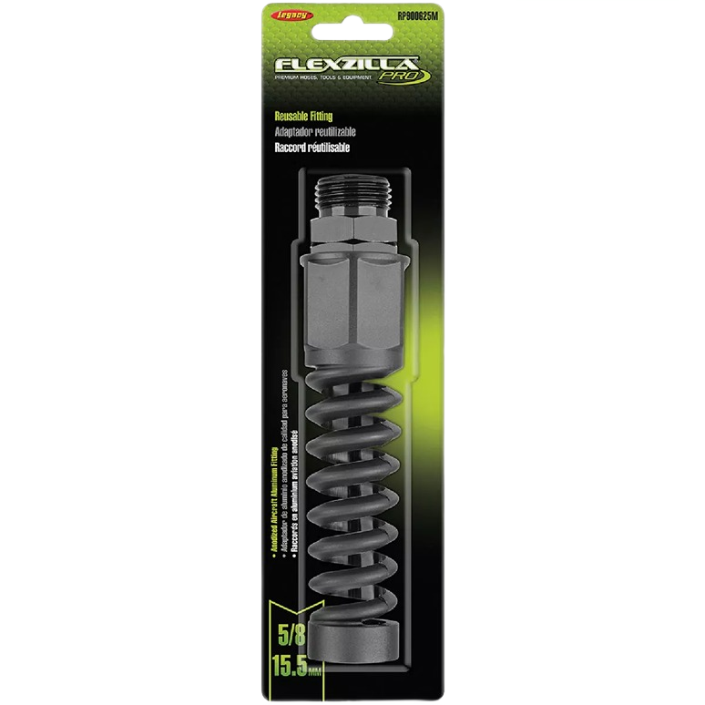 Flexzilla Pro reusable black plastic hose coupling with protective spring for watering and irrigation under $50 collections