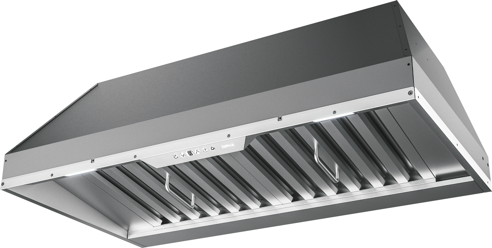 28-inch stainless steel insert range hood with dual LED lighting and wireless remote for cooktop ventilation at Hartville Hardware