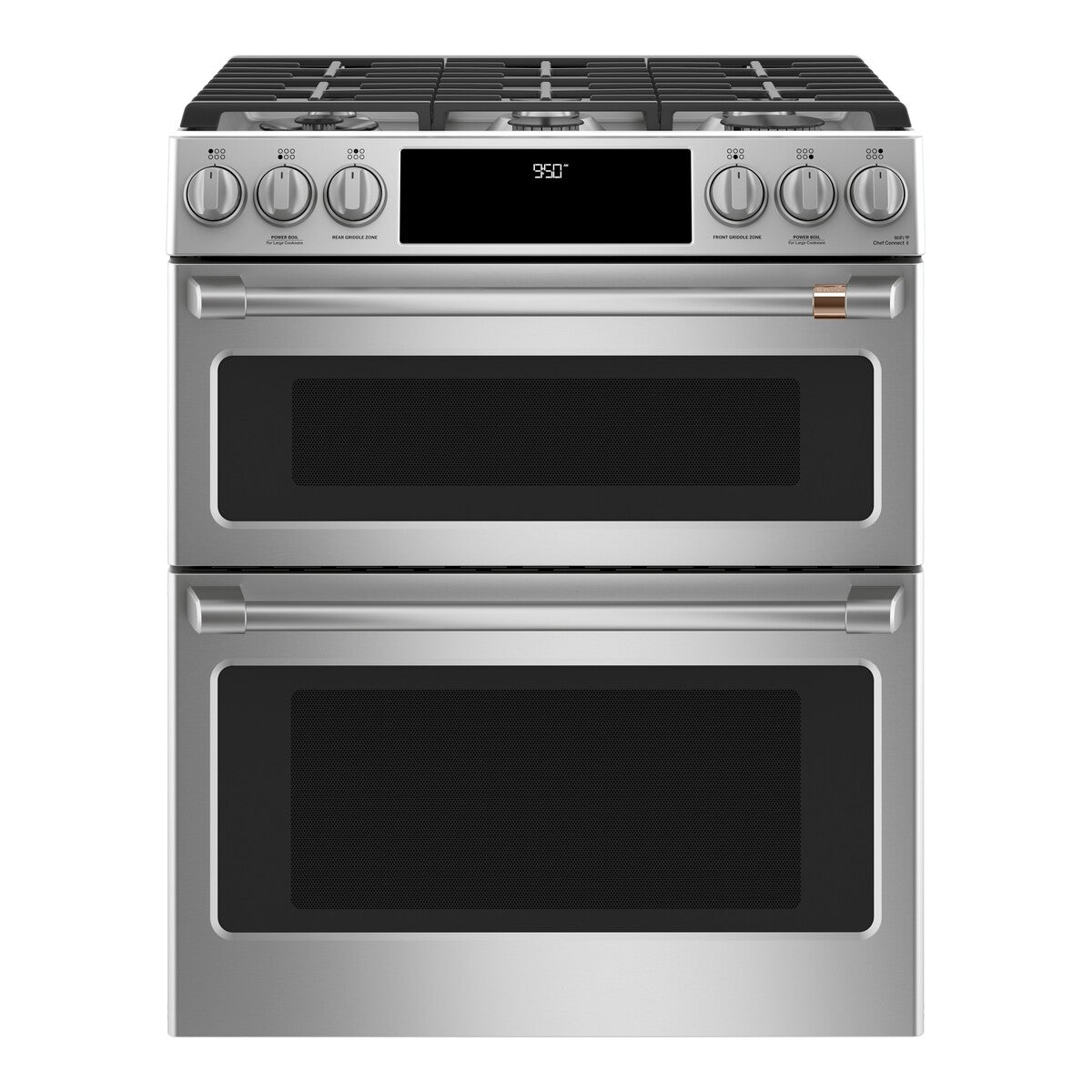 CAFÉ™ 30" Smart Slide-In, Front-Control, Dual-Fuel, Double-Oven Range with Convection