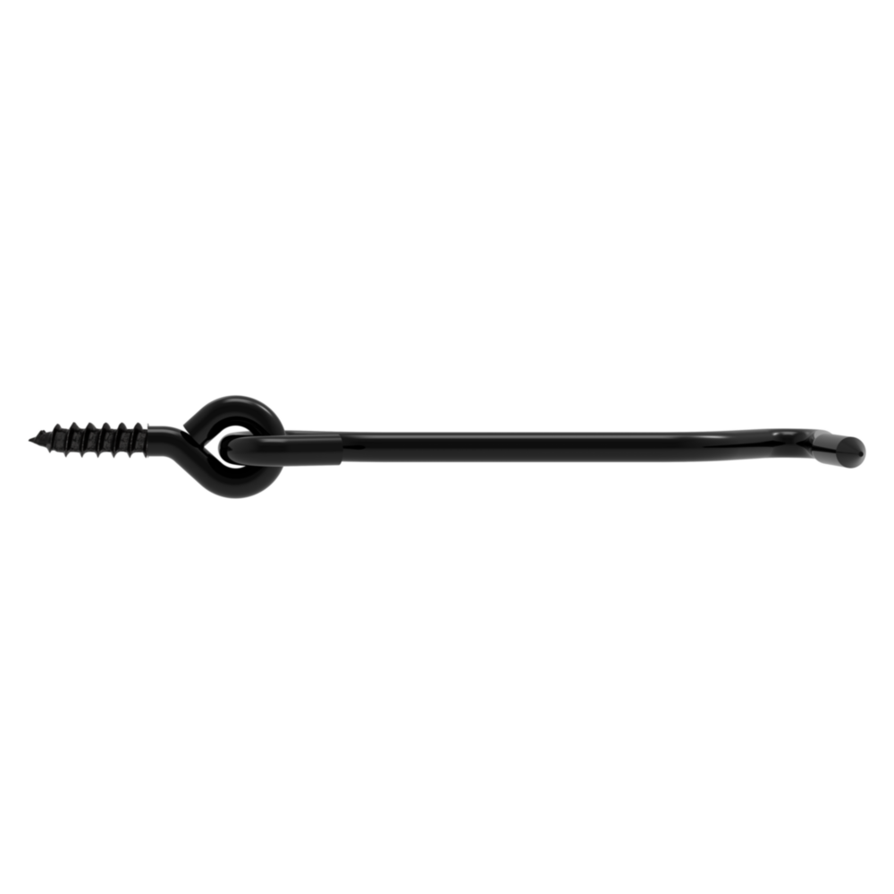 4-inch black hook and eye latch for doors and gates in door accessories and home improvement tools under $50
