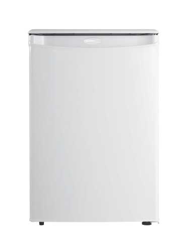 Compact white refrigerator with smooth door and recessed handle in refrigerators and kitchen appliances collection