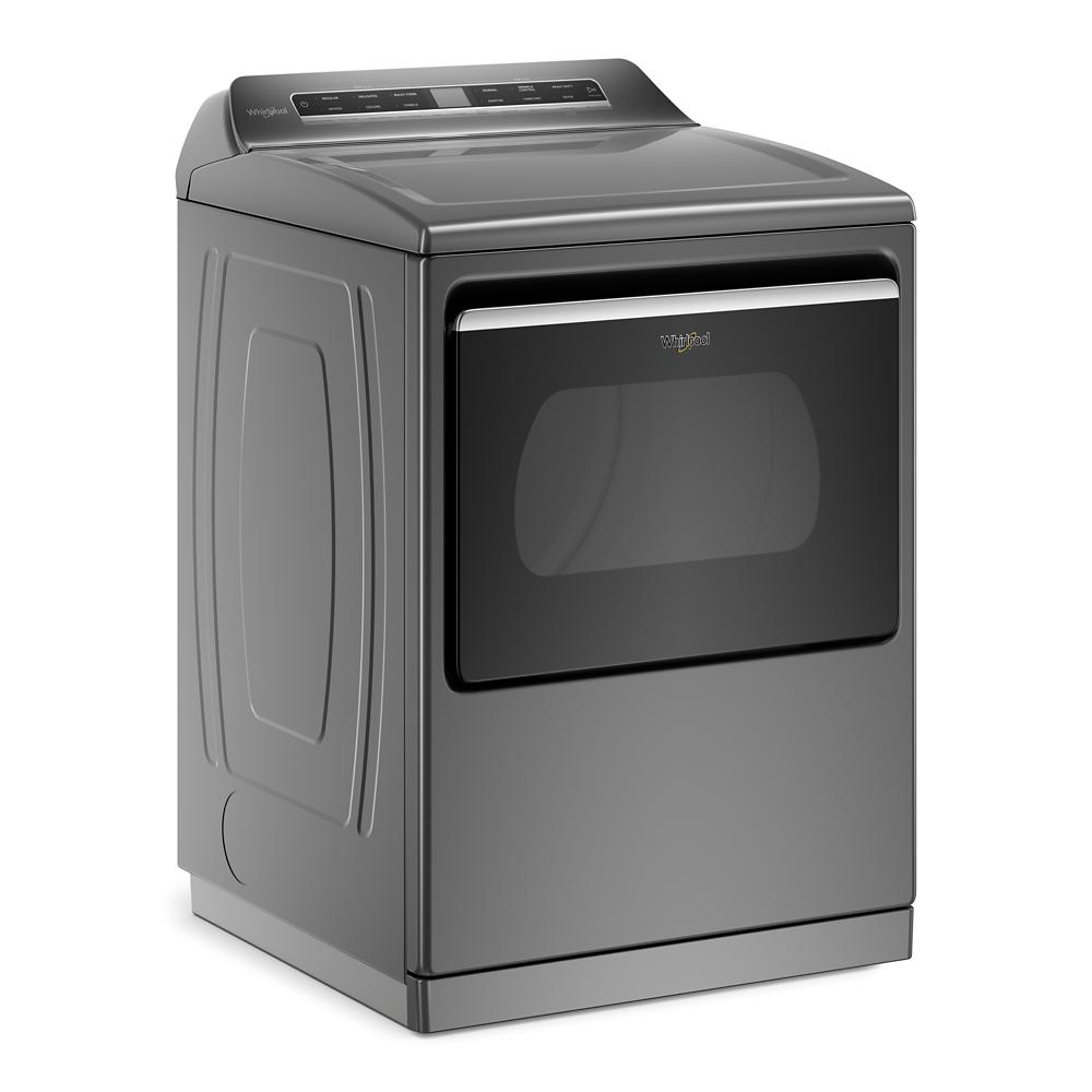 Gray top load gas dryer with advanced moisture sensing and digital controls in dryers and appliances collection