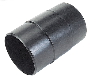 Black plastic 3-inch splice fitting for dust collection systems in woodworking tools and home improvement collections under $50