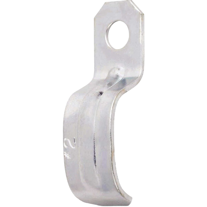 Steel 1-hole cable strap for securing electrical cables in home improvement and electrical conduit fittings collections