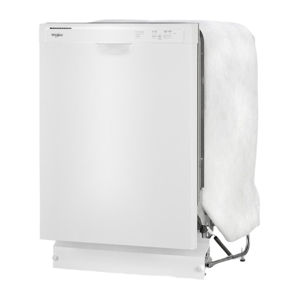 white built-in ENERGY STAR quiet dishwasher with heated dry option and user control panel for kitchen appliances