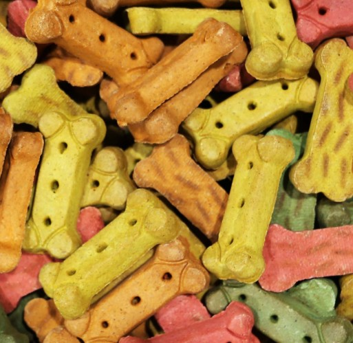 Assorted colorful bone-shaped biscuit dog treats for training and rewarding in Pet & Animal supplies collection