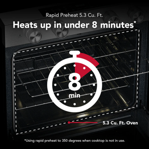 5.3 Cu. Ft. Smart Slide-in Electric Range with Convection Cooking Modes