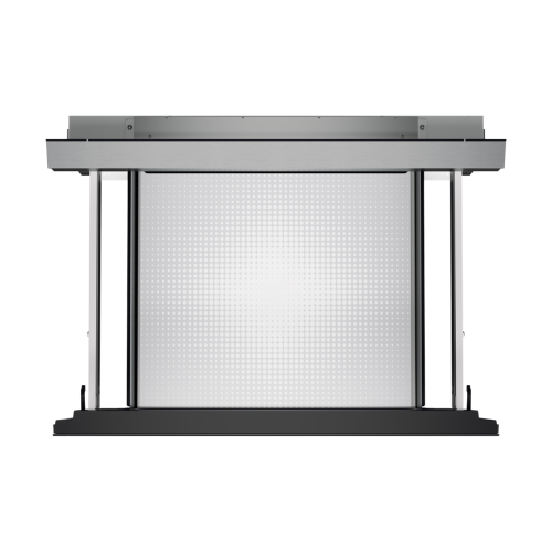 Stainless steel front panel of a 24-inch microwave drawer with ventilation in Microwaves and Appliances collections