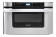 Stainless steel microwave drawer with easy open feature and digital control panel from Microwaves and Kitchen & Kitchenware collection