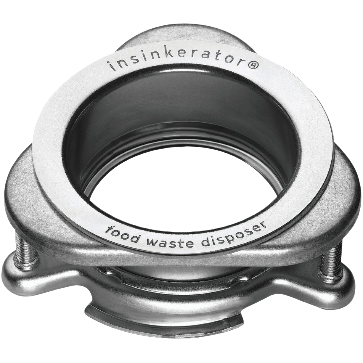 Polished stainless steel quick lock sink mount for food waste disposer in Plumbing Parts & Repair collection