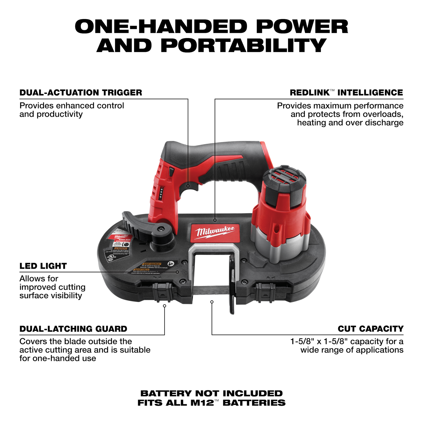 Milwaukee M12™ Cordless Sub-Compact Band Saw Kit