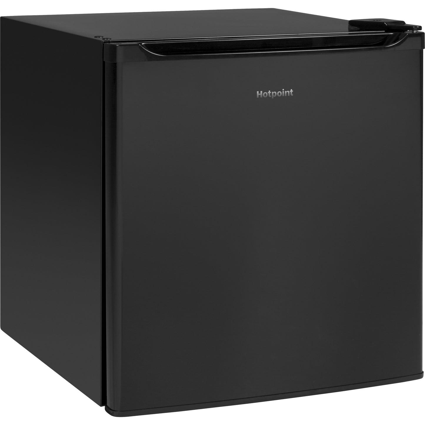 Black compact refrigerator with simple design ideal for mini refrigerators and kitchen appliance collections