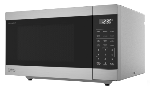 Stainless steel flatbed microwave with digital control panel and LED display in Kitchen & Kitchenware collections