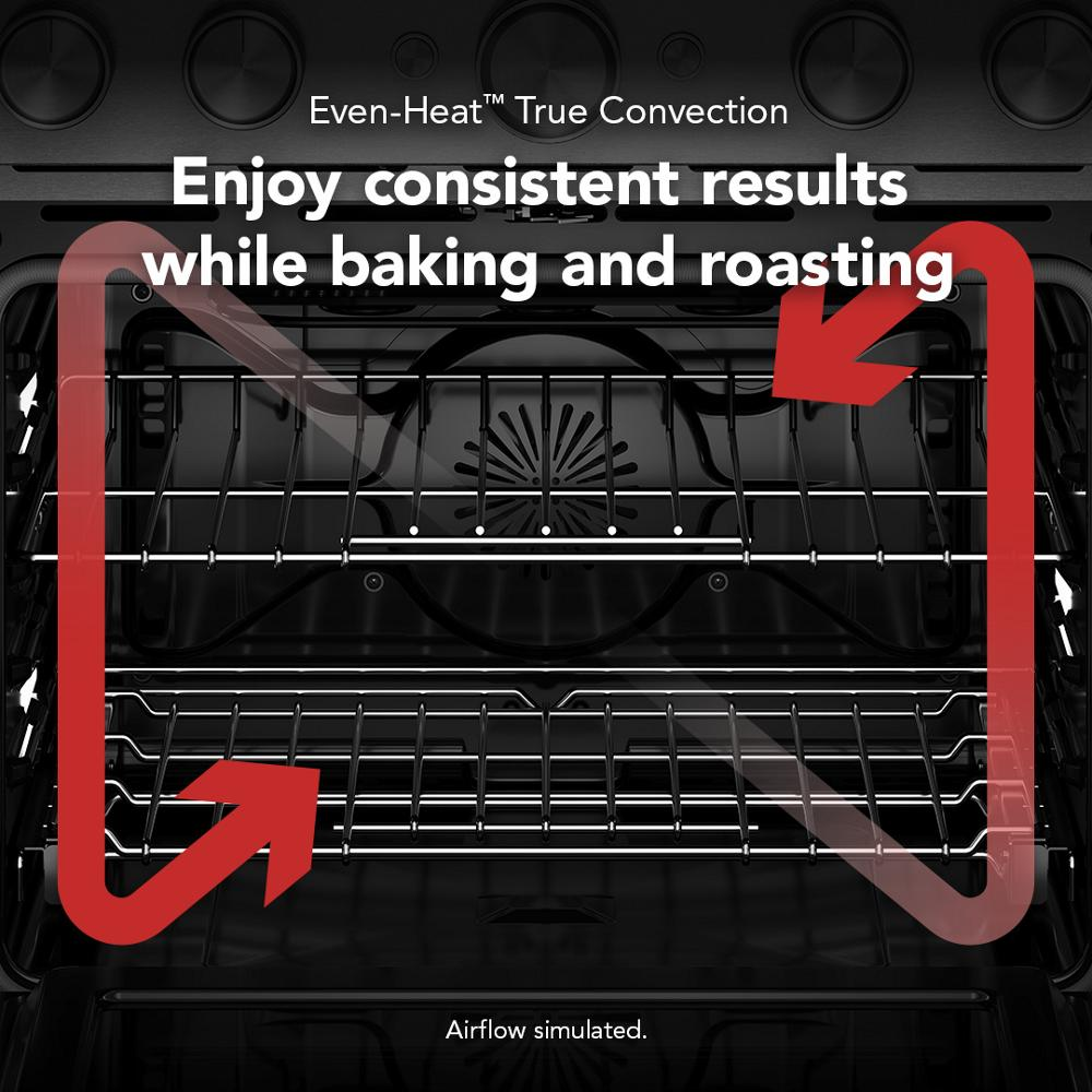48-Inch 6 Burner Commercial-Style Dual Fuel Range with Griddle