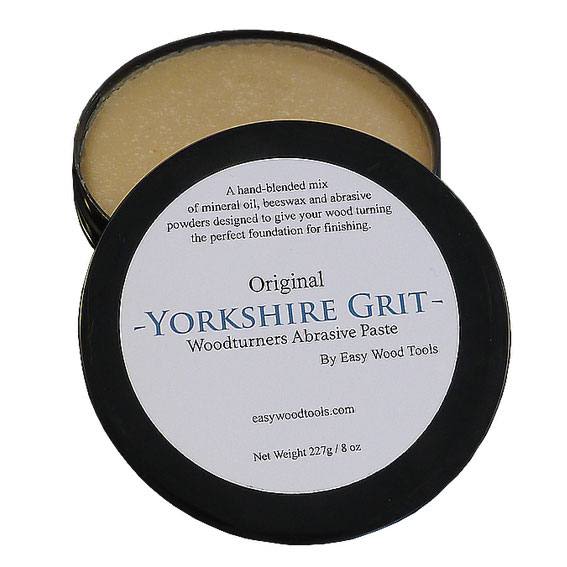 Open container of Yorkshire Grit Original woodturners abrasive paste for woodworking tools and finishing under $50