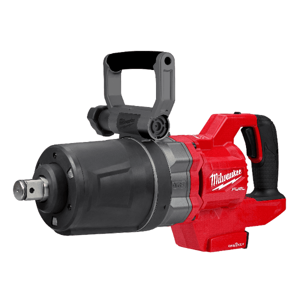Compact red cordless high torque impact wrench with ergonomic D-handle designed for tools and home improvement use