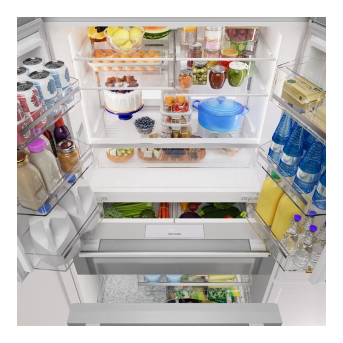 Freedom®, Freestanding French Door Bottom Mount Refrigerator,  Masterpiece®, Stainless Steel