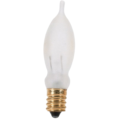 Frosted mini flame tip light bulb with brass screw base for home improvement lighting under $50 collection