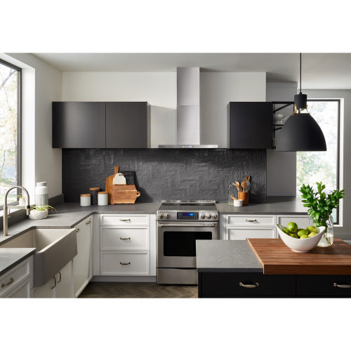 30" Convertible Wall-Mount T-Style Chimney Range Hood, 450 MAX CFM