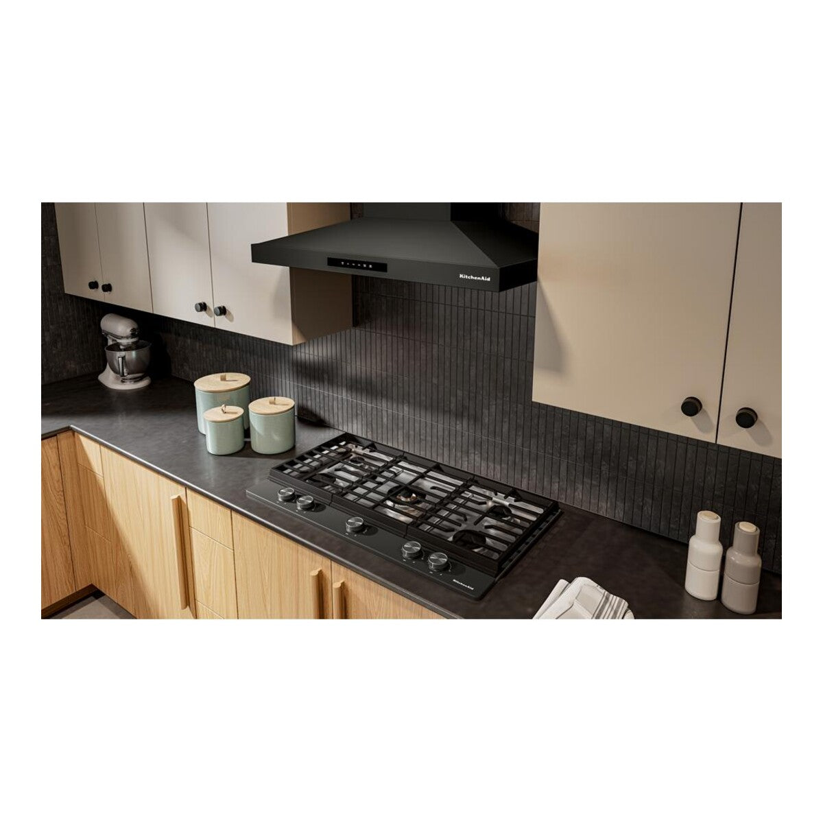 KitchenAid® 36  in. Gas Cooktop with 5 Burners and Integrated Wok Grate