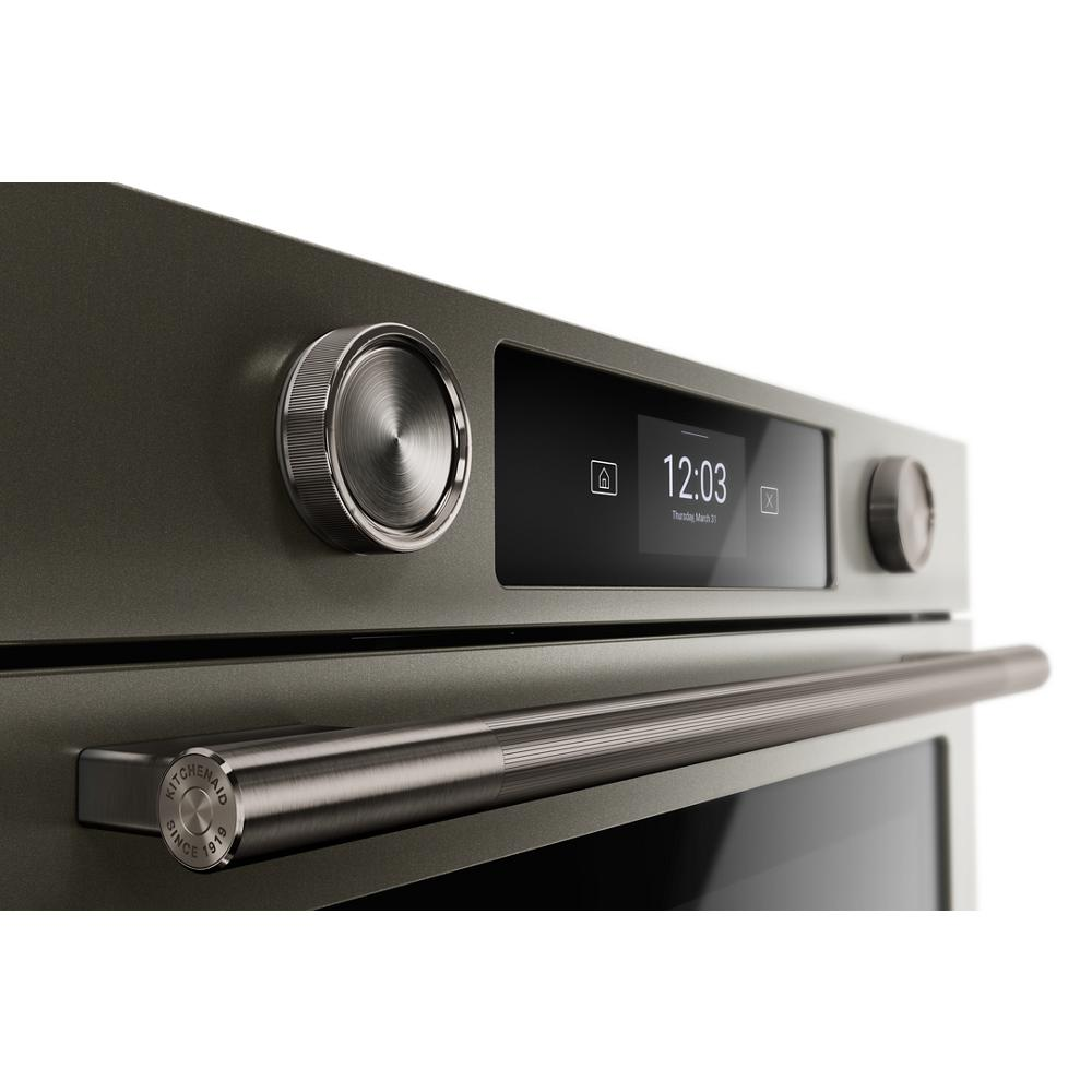 30-inch Smart Electric Single Wall Oven with Assisted Cooking Modes - Black Ore