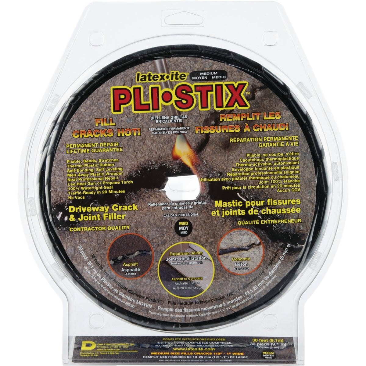Round container of medium-duty asphalt and concrete crack filler for home improvement in paint and supplies under $50 collection