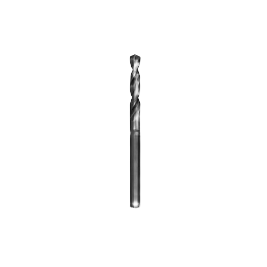 Black high speed steel pilot drill bit with tapered web designed for woodworking and home improvement tools collections