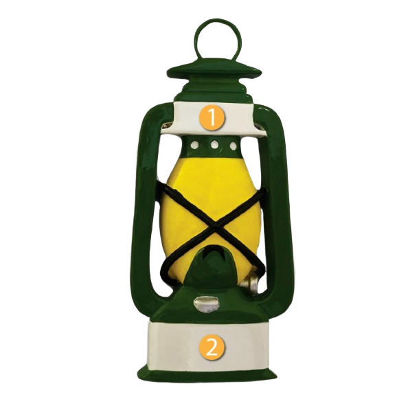 Green and yellow camping lantern ornament for Christmas Ornaments & Tree Decorations under $50 collection
