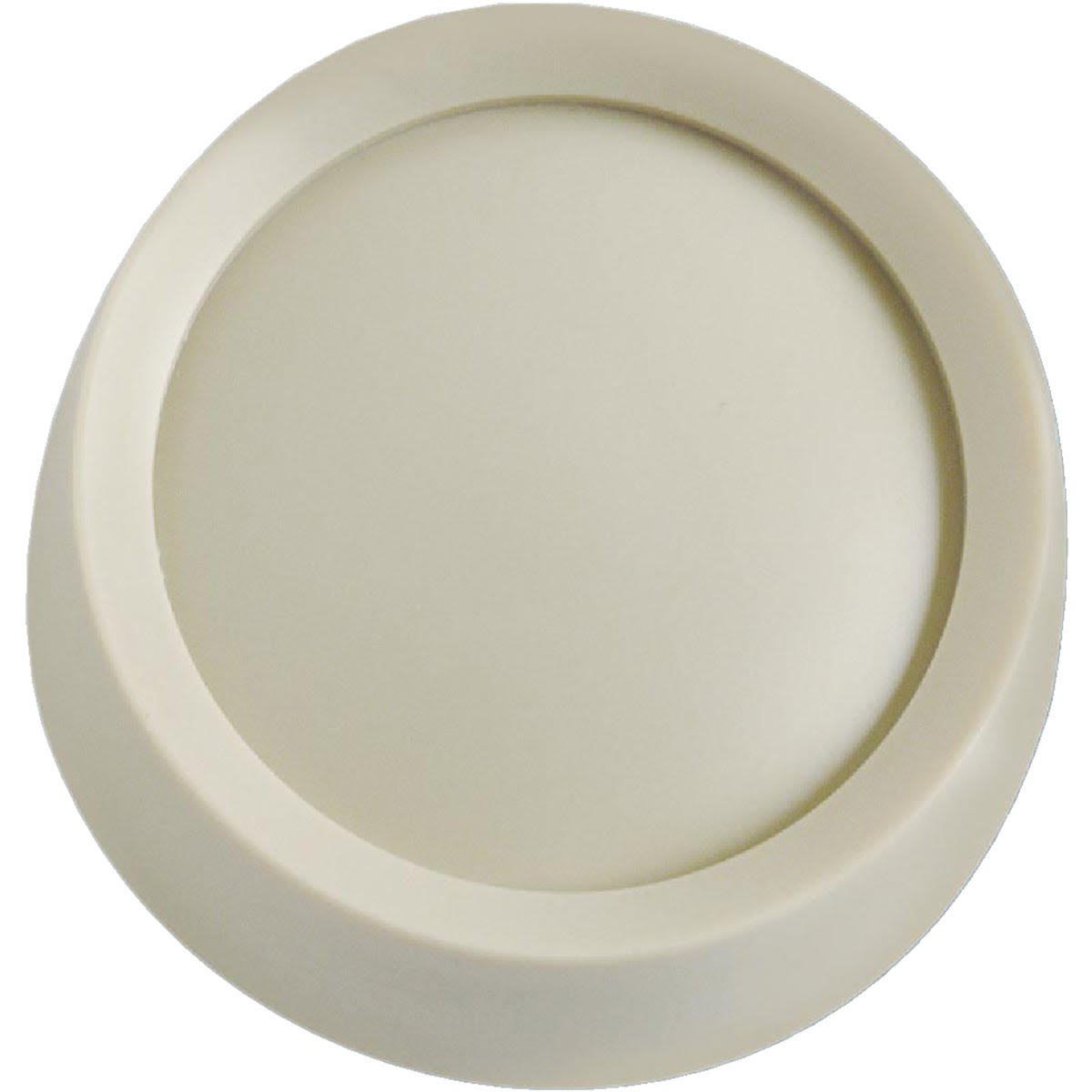 Ivory-colored round rotary dimmer knob for home improvement and lighting control applications