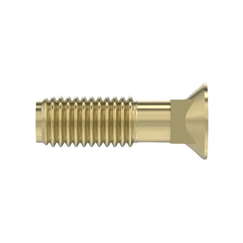Brass-colored plow bolt with flat head and threaded shaft for John Deere parts and hardware under $50 at Hartville Hardware