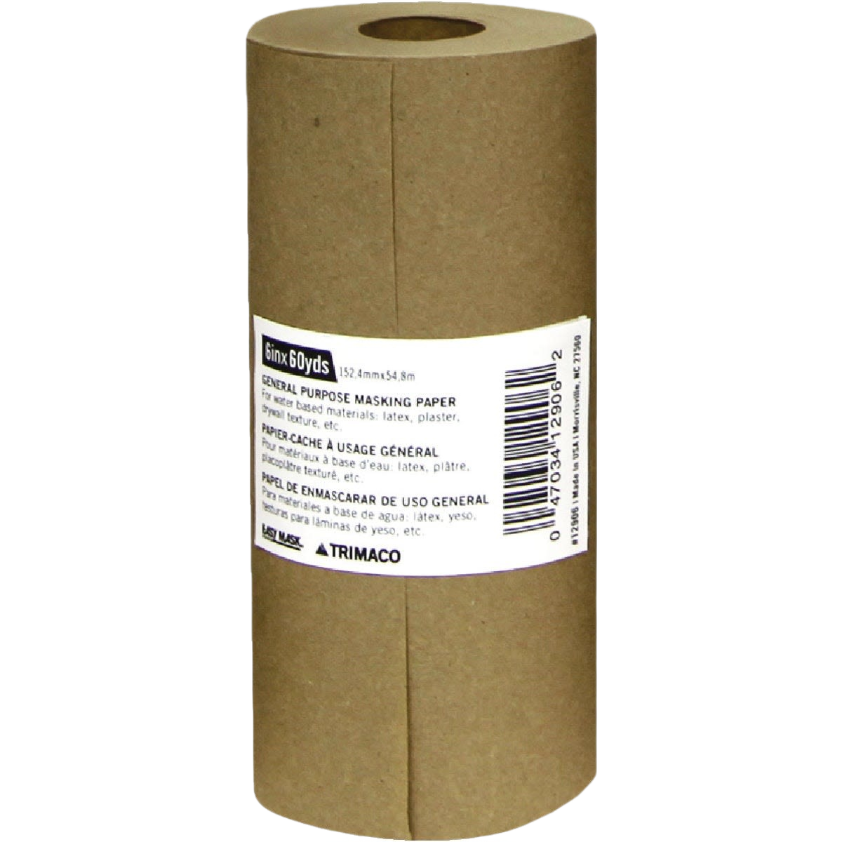 Roll of brown paper masking tape for general purpose use in paint and supplies collection under $50 and home improvement tools