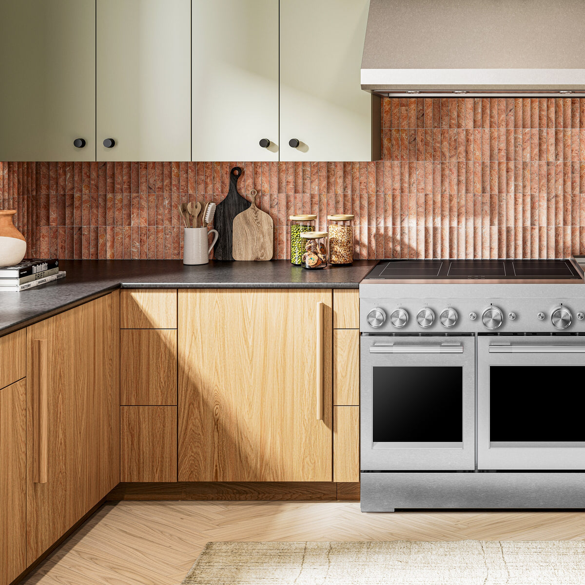 48-Inch 6-Element Induction Freestanding Commercial-Style Range with Griddle