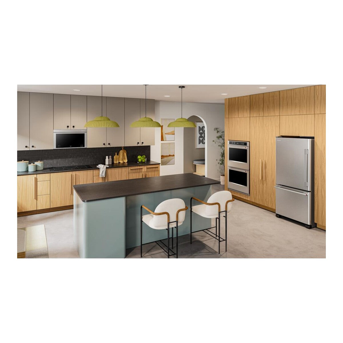 19 Cu. Ft. 30-Inch Bottom Mount Refrigerator with Left Door Swing in PrintShield® Stainless Steel