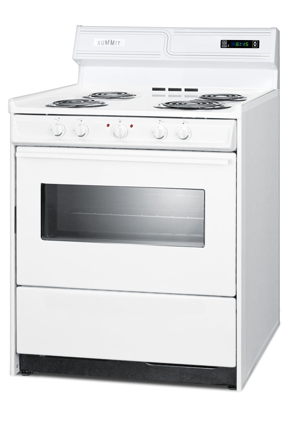 30" Wide Electric Coil Top Range