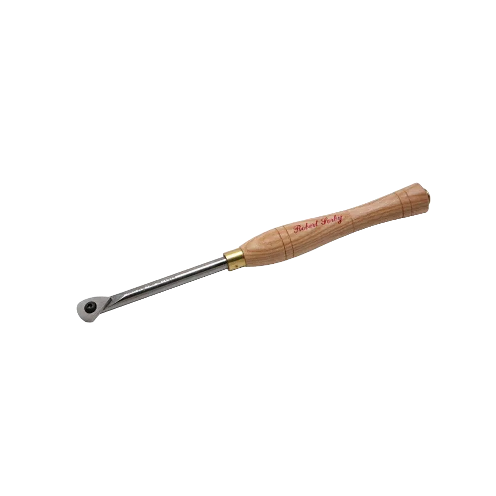 Wood scraper with wooden handle and metal blade for fine woodworking, part of Robert Sorby tools under $50 collection